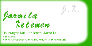 jarmila kelemen business card
